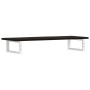 Estante de lavabo de pared de acero y madera maciza de roble de , Tocadores de baño - Ref: Foro24-3302588, Precio: 71,44 €, D...