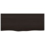 Estante de lavabo de pared de acero y madera maciza de roble de , Tocadores de baño - Ref: Foro24-3302588, Precio: 71,44 €, D...