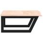 Estante de lavabo de pared de acero y madera maciza de roble de , Tocadores de baño - Ref: Foro24-3302595, Precio: 72,89 €, D...