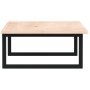 Estante de lavabo de pared de acero y madera maciza de roble de , Tocadores de baño - Ref: Foro24-3302597, Precio: 93,11 €, D...