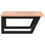Estante de lavabo de pared de acero y madera maciza de roble de , Tocadores de baño - Ref: Foro24-3302607, Precio: 85,33 €, D...
