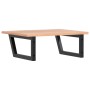 Estante de lavabo de pared de acero y madera maciza de roble de , Tocadores de baño - Ref: Foro24-3302607, Precio: 85,33 €, D...