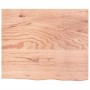 Estante de lavabo de pared de acero y madera maciza de roble de , Tocadores de baño - Ref: Foro24-3302607, Precio: 85,33 €, D...