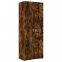 Aparador alto madera de ingeniería roble ahumado 70x42,5x185 cm de , Aparadores - Ref: Foro24-3281424, Precio: 178,16 €, Desc...