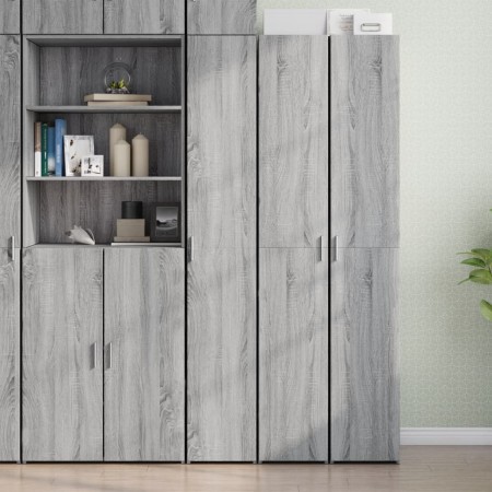 Aparador de madera de ingeniería gris Sonoma 30x42,5x185 cm de , Aparadores - Ref: Foro24-3281397, Precio: 137,89 €, Descuent...