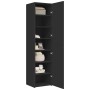 Aparador de madera de ingeniería negro 45x42,5x185 cm de , Aparadores - Ref: Foro24-3281407, Precio: 192,35 €, Descuento: %