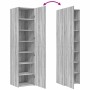 Aparador de madera de ingeniería gris Sonoma 45x42,5x185 cm de , Aparadores - Ref: Foro24-3281411, Precio: 167,92 €, Descuent...