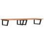Estante de lavabo de pared de acero y madera maciza de haya de , Tocadores de baño - Ref: Foro24-3302459, Precio: 193,10 €, D...