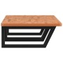 Estante de lavabo de pared de acero y madera maciza de haya de , Tocadores de baño - Ref: Foro24-3302459, Precio: 193,10 €, D...