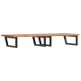 Estante de lavabo de pared de acero y madera maciza de haya de , Tocadores de baño - Ref: Foro24-3302459, Precio: 193,10 €, D...