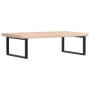 Estante de lavabo de pared de acero y madera maciza de roble de , Tocadores de baño - Ref: Foro24-3302473, Precio: 160,30 €, ...