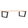Estante de lavabo de pared de acero y madera maciza de roble de , Tocadores de baño - Ref: Foro24-3302639, Precio: 115,39 €, ...