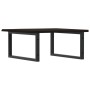 Estante de lavabo de pared de acero y madera maciza de roble de , Tocadores de baño - Ref: Foro24-3302653, Precio: 76,38 €, D...