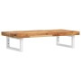 Estante de lavabo de pared acero y madera maciza de acacia de , Tocadores de baño - Ref: Foro24-3302740, Precio: 95,21 €, Des...