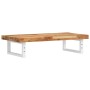 Estante de lavabo de pared acero y madera maciza de acacia de , Tocadores de baño - Ref: Foro24-3302740, Precio: 95,21 €, Des...
