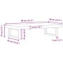 Estante de lavabo de pared acero y madera maciza de acacia de , Tocadores de baño - Ref: Foro24-3302740, Precio: 95,21 €, Des...