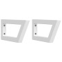 Estante de lavabo de pared acero y madera maciza de acacia de , Tocadores de baño - Ref: Foro24-3302742, Precio: 92,69 €, Des...