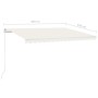 Toldo retráctil manual crema 400x350 cm de vidaXL, Toldos - Ref: Foro24-3068977, Precio: 335,76 €, Descuento: %