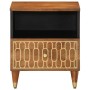 Mesita de noche de madera maciza de mango 40x33x46 cm de , Mesitas de noche - Ref: Foro24-358290, Precio: 54,49 €, Descuento: %