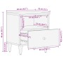 Mesita de noche de madera maciza de mango 40x33x46 cm de , Mesitas de noche - Ref: Foro24-358290, Precio: 54,49 €, Descuento: %
