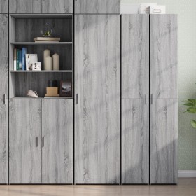 Aparador de madera de ingeniería gris Sonoma 50x42,5x185 cm de , Aparadores - Ref: Foro24-3281418, Precio: 166,19 €, Descuent...