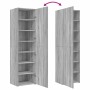 Aparador de madera de ingeniería gris Sonoma 50x42,5x185 cm de , Aparadores - Ref: Foro24-3281418, Precio: 166,19 €, Descuent...