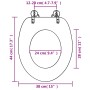 Asiento de inodoro con tapa MDF diseño de fondo submarino de , Asientos de inodoros y bidés - Ref: Foro24-146909, Precio: 45,...