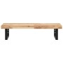 Estante de lavabo de pared acero y madera maciza de acacia de , Tocadores de baño - Ref: Foro24-3302693, Precio: 90,90 €, Des...