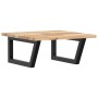 Estante de lavabo de pared acero y madera maciza de acacia de , Tocadores de baño - Ref: Foro24-3302763, Precio: 63,51 €, Des...