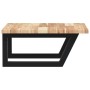 Estante de lavabo de pared acero y madera maciza de acacia de , Tocadores de baño - Ref: Foro24-3302763, Precio: 63,51 €, Des...