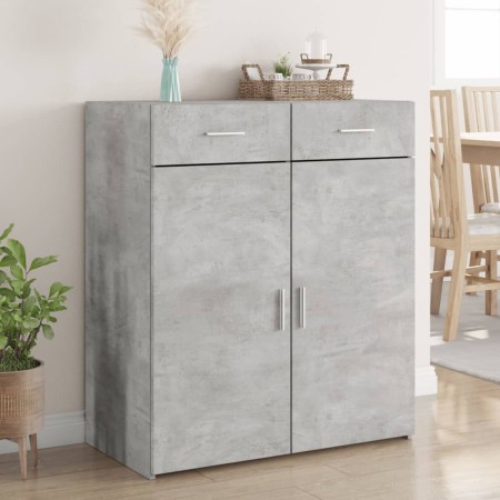 Aparador de madera contrachapada gris hormigón 80x42,5x93 cm de , Aparadores - Ref: Foro24-3281472, Precio: 146,85 €, Descuen...