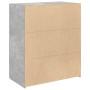Aparador de madera contrachapada gris hormigón 80x42,5x93 cm de , Aparadores - Ref: Foro24-3281472, Precio: 146,85 €, Descuen...