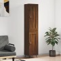 Aparador alto madera contrachapada roble marrón 34,5x34x180 cm de , Aparadores - Ref: Foro24-3200432, Precio: 111,83 €, Descu...