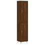 Aparador alto madera contrachapada roble marrón 34,5x34x180 cm de , Aparadores - Ref: Foro24-3200432, Precio: 111,83 €, Descu...