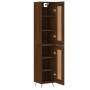 Aparador alto madera contrachapada roble marrón 34,5x34x180 cm de , Aparadores - Ref: Foro24-3200432, Precio: 111,83 €, Descu...