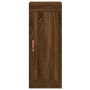 Aparador alto madera contrachapada roble marrón 34,5x34x180 cm de , Aparadores - Ref: Foro24-3200432, Precio: 111,83 €, Descu...