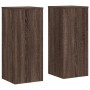 Soportes de plantas 2 uds madera marrón roble 30x30x70 cm de , Soportes para macetas - Ref: Foro24-852930, Precio: 67,12 €, D...