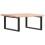 Estante de lavabo de pared de acero y madera maciza de haya de , Tocadores de baño - Ref: Foro24-3302501, Precio: 87,74 €, De...