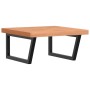 Estante de lavabo de pared de acero y madera maciza de haya de , Tocadores de baño - Ref: Foro24-3302515, Precio: 107,96 €, D...