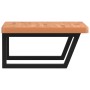 Estante de lavabo de pared de acero y madera maciza de haya de , Tocadores de baño - Ref: Foro24-3302515, Precio: 107,96 €, D...