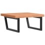 Estante de lavabo de pared de acero y madera maciza de haya de , Tocadores de baño - Ref: Foro24-3302515, Precio: 107,96 €, D...