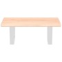 Estante de lavabo de pared de acero y madera maciza de roble de , Tocadores de baño - Ref: Foro24-3302534, Precio: 58,09 €, D...