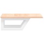 Estante de lavabo de pared de acero y madera maciza de roble de , Tocadores de baño - Ref: Foro24-3302534, Precio: 58,09 €, D...