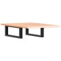 Estante de lavabo de pared de acero y madera maciza de roble de , Tocadores de baño - Ref: Foro24-3302557, Precio: 68,29 €, D...