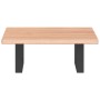 Estante de lavabo de pared de acero y madera maciza de roble de , Tocadores de baño - Ref: Foro24-3302557, Precio: 68,29 €, D...