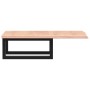 Estante de lavabo de pared de acero y madera maciza de roble de , Tocadores de baño - Ref: Foro24-3302557, Precio: 68,29 €, D...