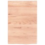Estante de lavabo de pared de acero y madera maciza de roble de , Tocadores de baño - Ref: Foro24-3302557, Precio: 68,29 €, D...