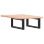 Estante de lavabo de pared de acero y madera maciza de roble de , Tocadores de baño - Ref: Foro24-3302555, Precio: 80,10 €, D...