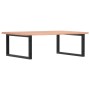 Estante de lavabo de pared de acero y madera maciza de roble de , Tocadores de baño - Ref: Foro24-3302645, Precio: 89,16 €, D...