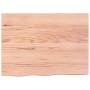 Estante de lavabo de pared de acero y madera maciza de roble de , Tocadores de baño - Ref: Foro24-3302645, Precio: 89,16 €, D...